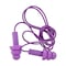 Interstate Safety Reuseable Corded Ear Plugs, Bullet Shape, 32, Purple 40206 - alternate 2